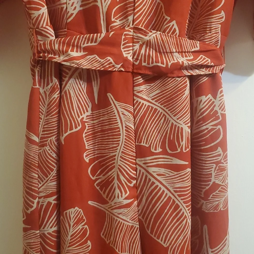 Sienna Sky Romper Red Orange Size Medium - Picture 2 of 12